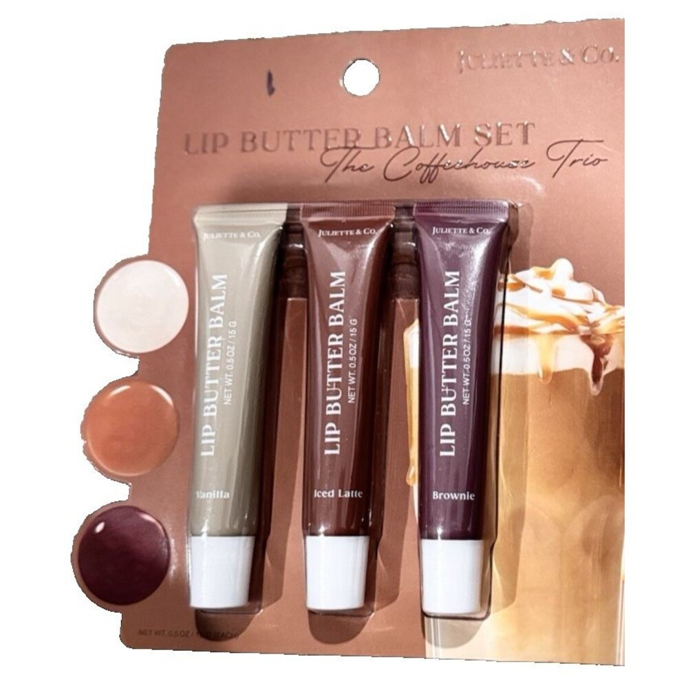 Juliette & Co Lip Butter Balm Set The Coffee House Trio